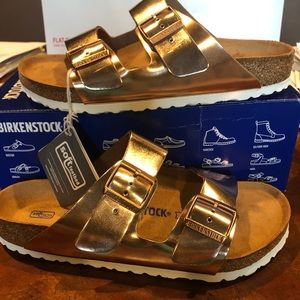 Birkenstock Arizona metallic copper 8 medium u